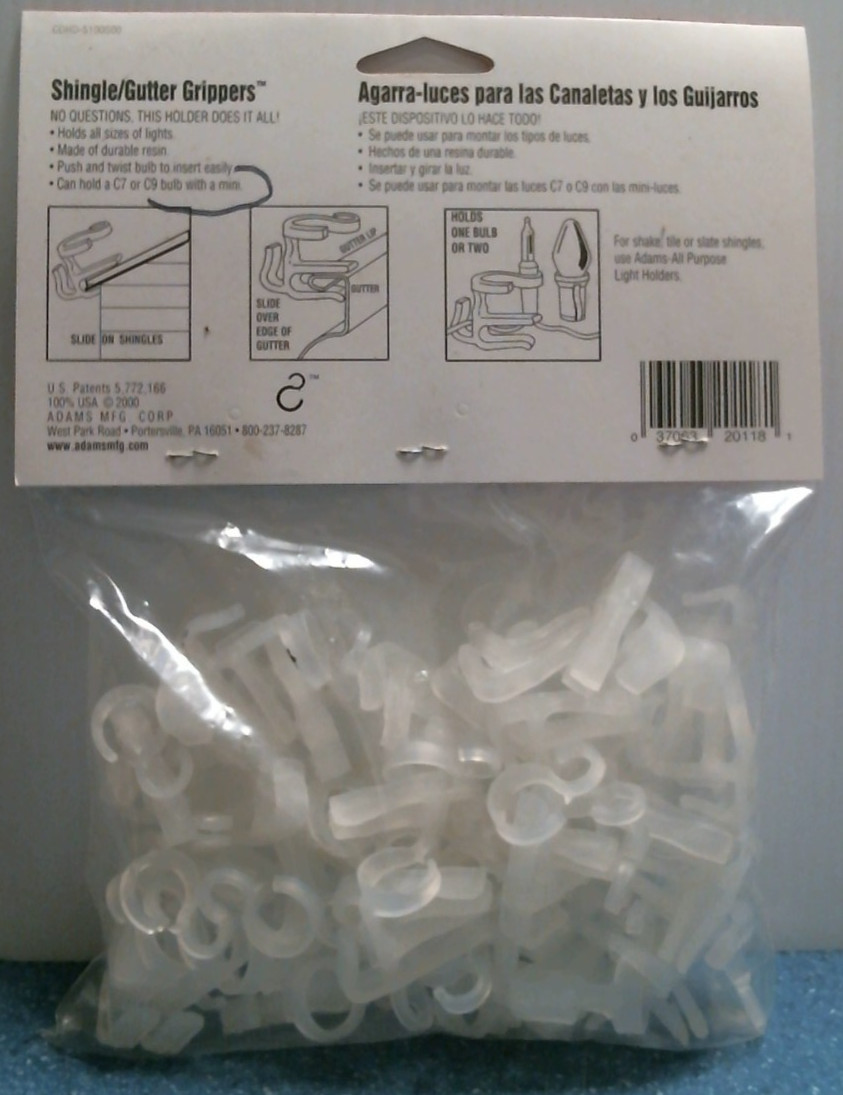 Adams Shingle/Gutter Grippers 50 Pack (20118) FS
