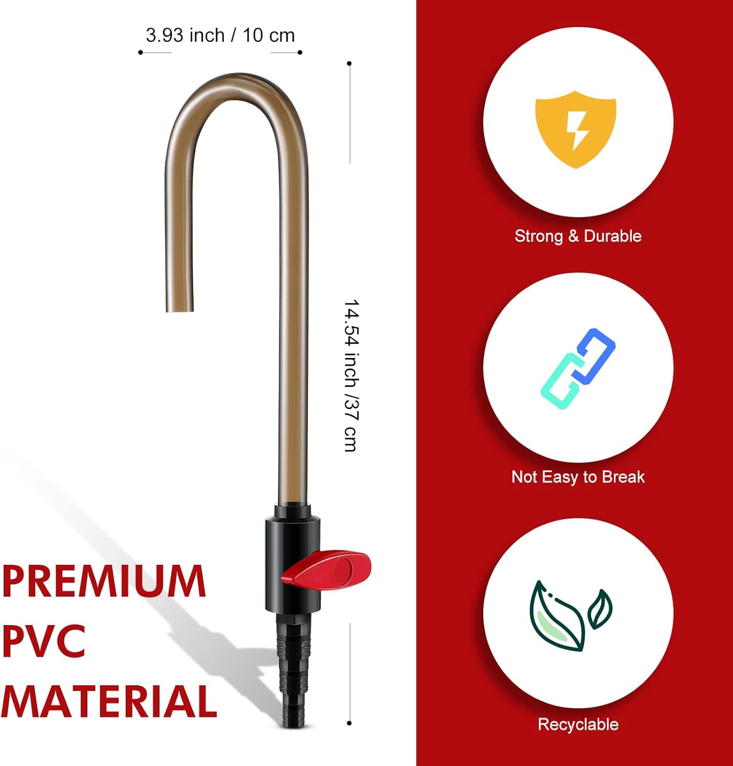 Aquarium Fish Tank Hook Water Changer, with Flow Switch, Quickly and Efficiently