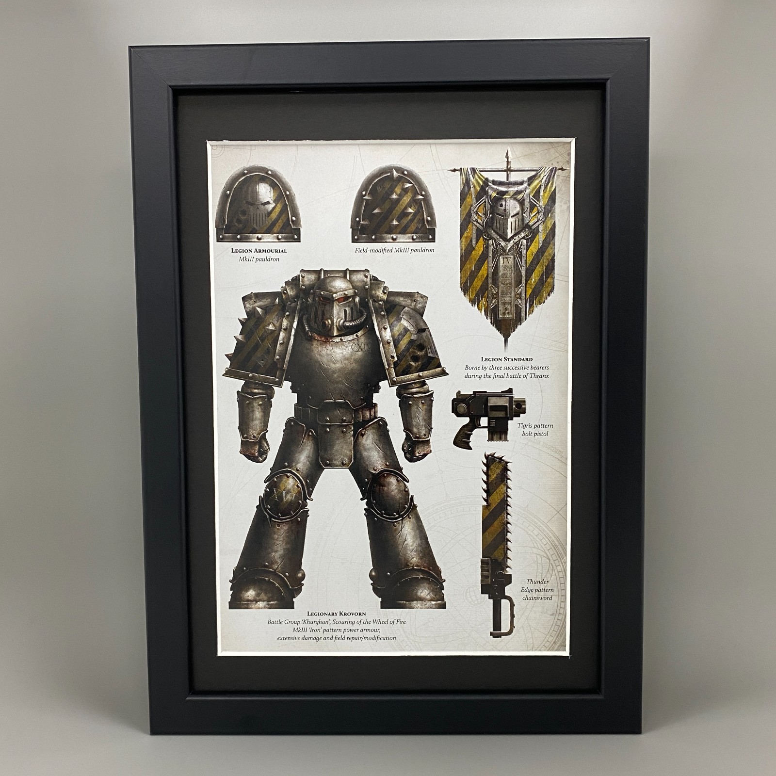 IRON WARRIORS FRAMED ART CHAOS SPACE MARINES HORUS HERESY WARHAMMER 40K 40,000