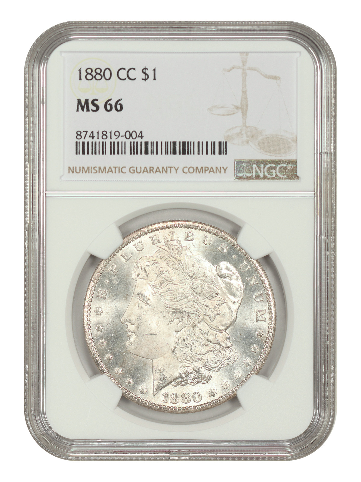 1880-CC $1 NGC MS66 - Morgan Dollar - Better CC-Mint Dollar
