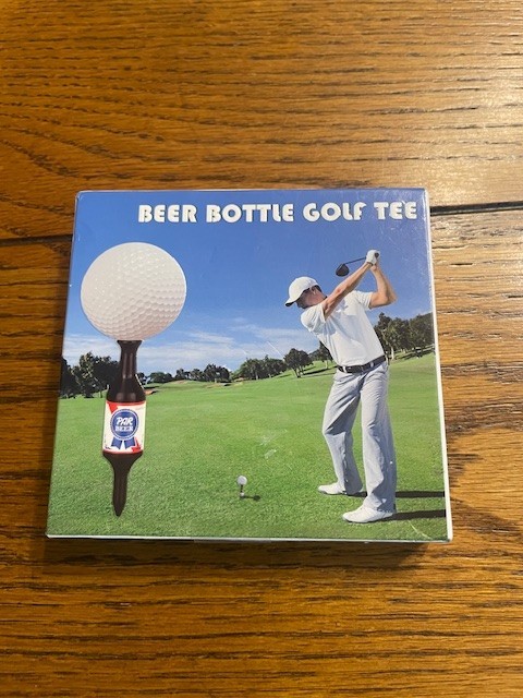 Golf Tees Beer Bottle 6 Pack Golf Tee Holder - New