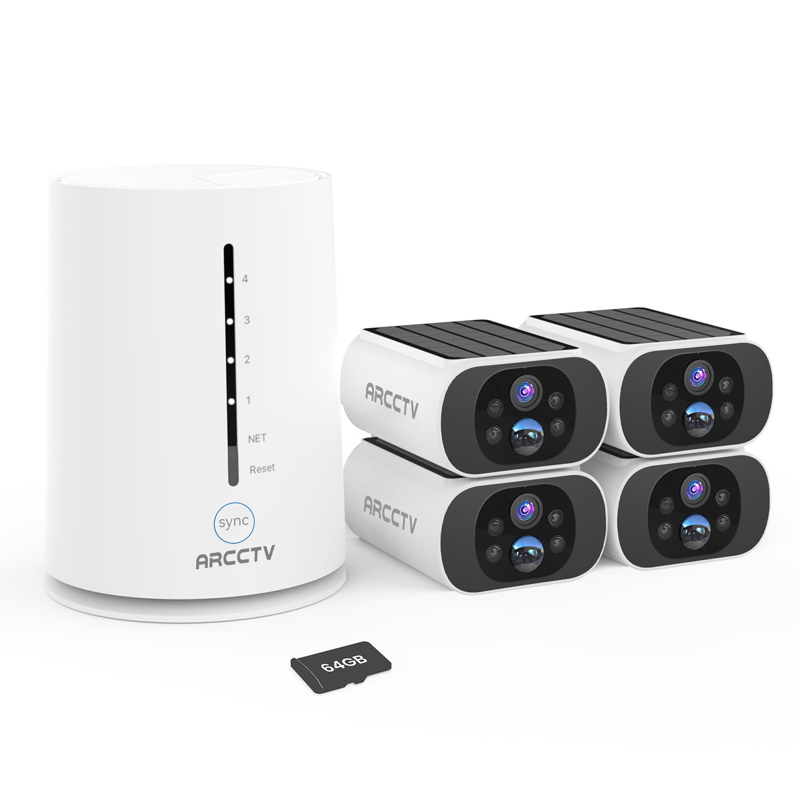 ARCCTV 4MP Solar Security Camera Battery System 5G Wifi Wireless 2 Way Audio