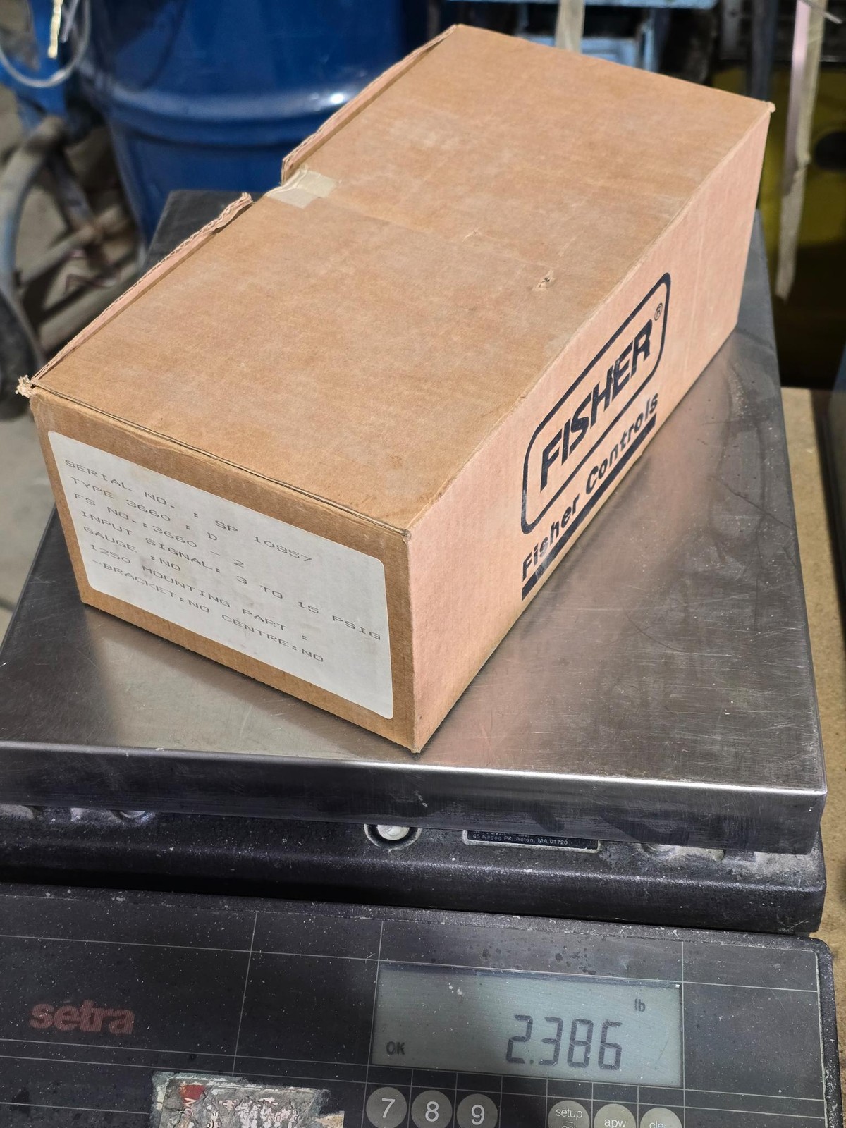 FISHER TYPE 3660 PNEUMATIC VALVE POSITIONER