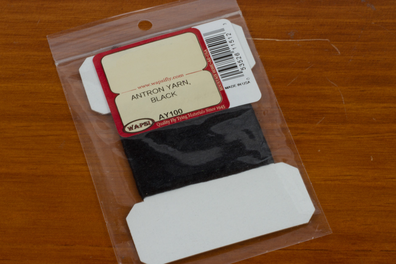 Antron Yarn for Fly Tying - Black
