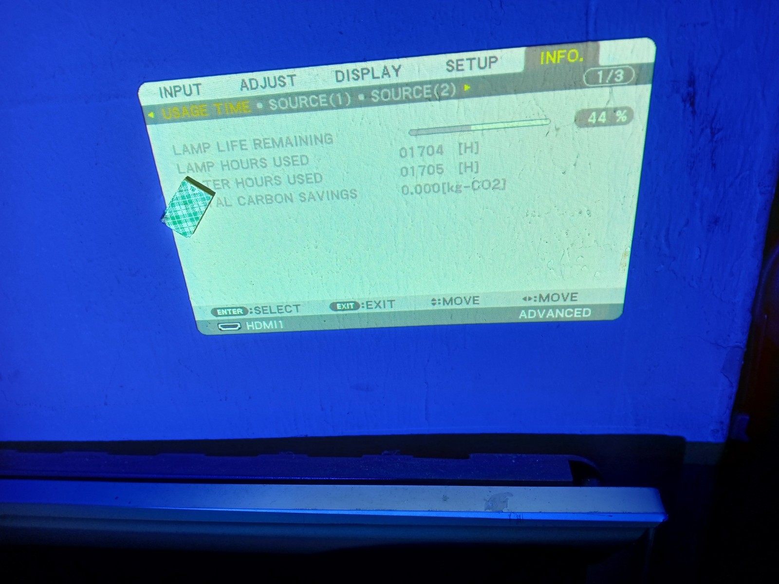 NEC PA571W, projector