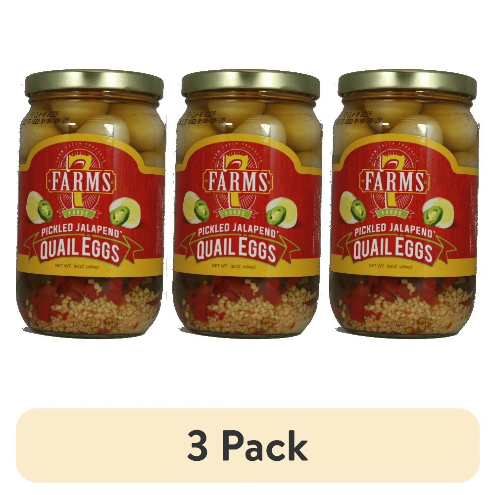 (3 pack) Pickled Jalapeno Quail Eggs