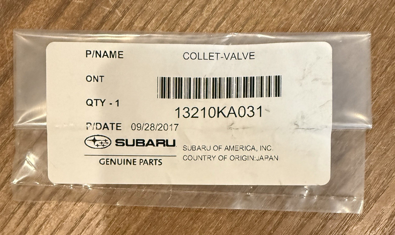 Subaru 132-10KA0-31 Collet Valve Engine Component Direct Fit Compatibility A0129