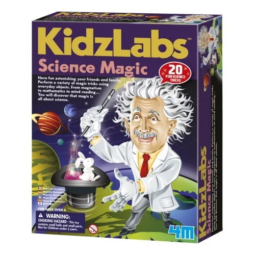 KidzLabs Science Magic - Perform 20 Science Magic Tricks Using Everyday Objects