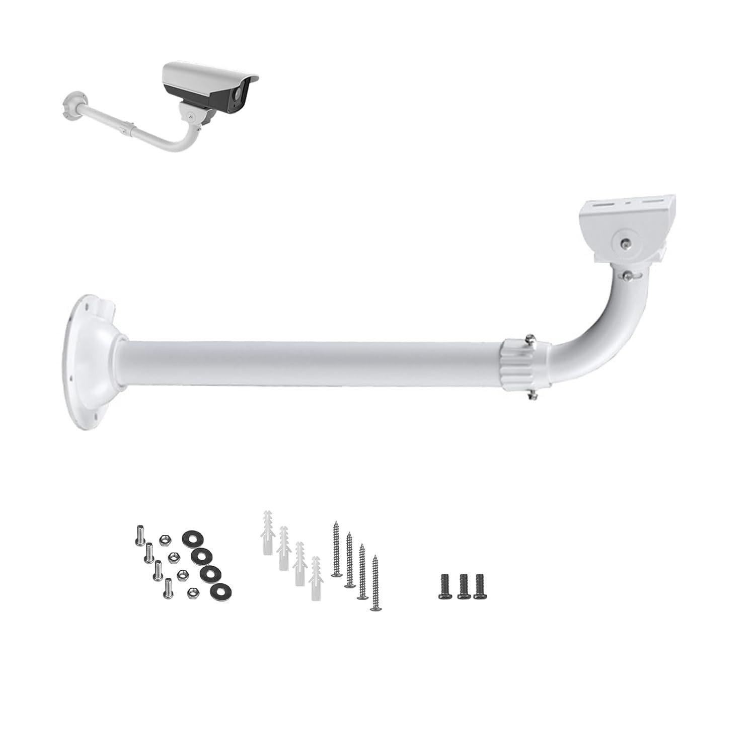 WiTi CCTV Security Camera Mount Bracket, 40CM-60CM Adjustable Wall and Ceiling M