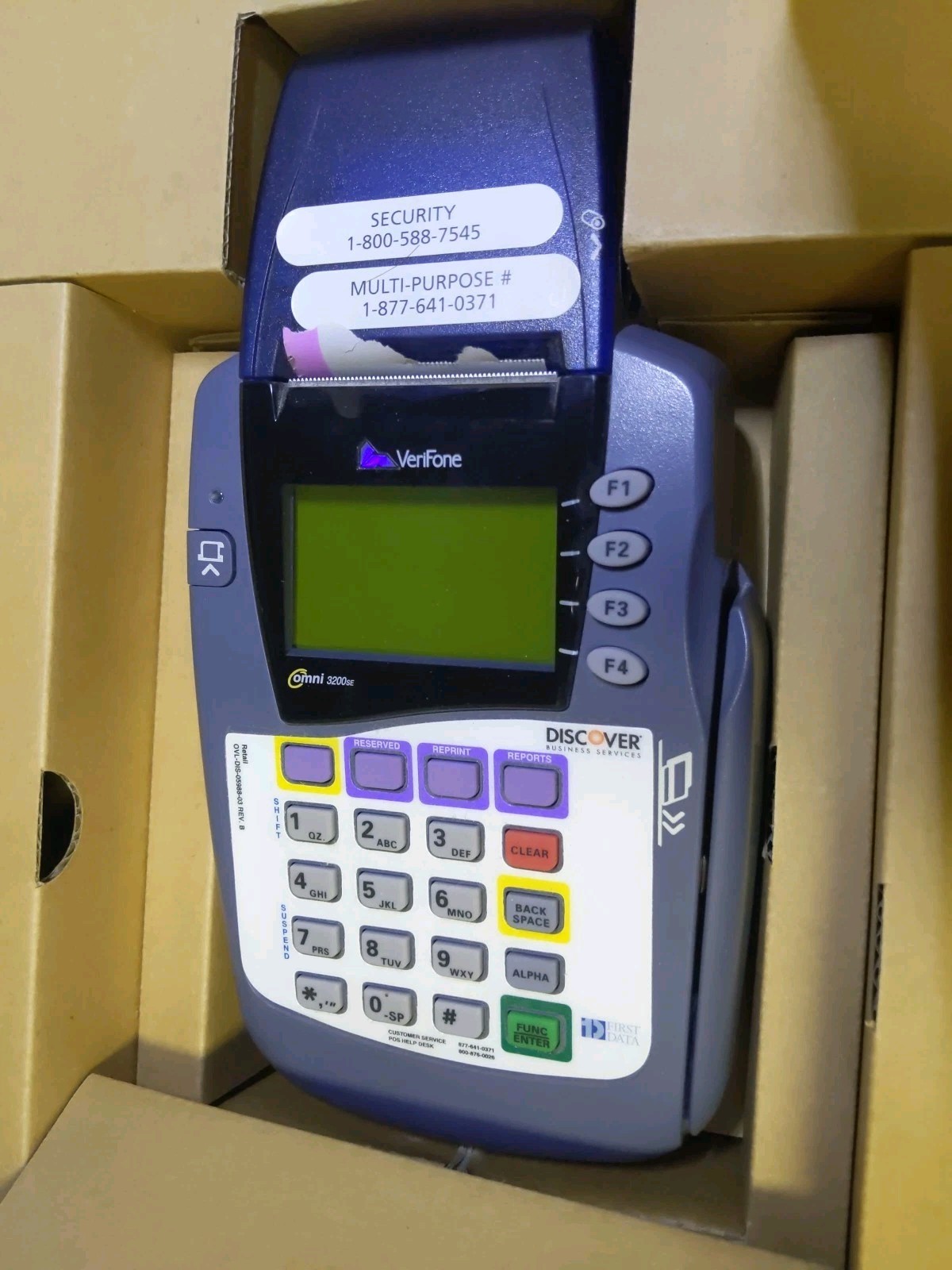Verifone Omni 3200SE Portable LCD Display Credit Card Payment Terminal