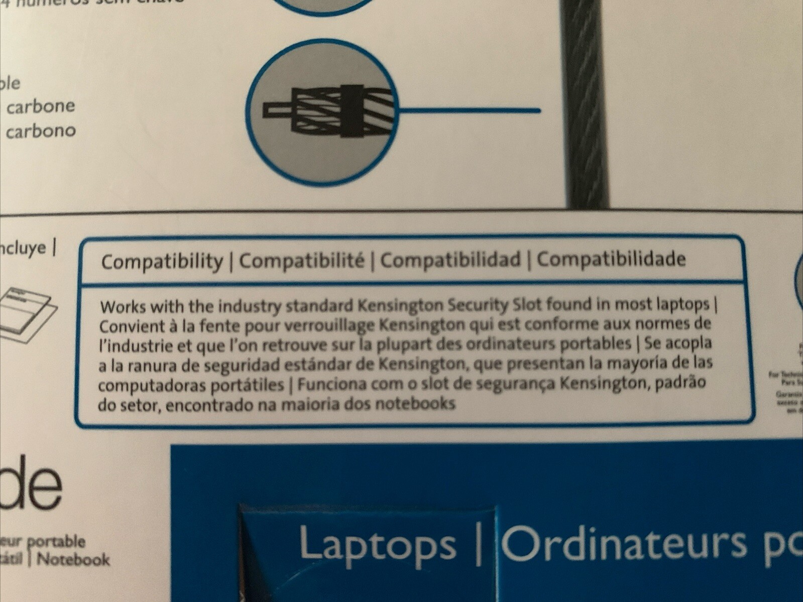 Kensington Combination Laptop Lock - NIB
