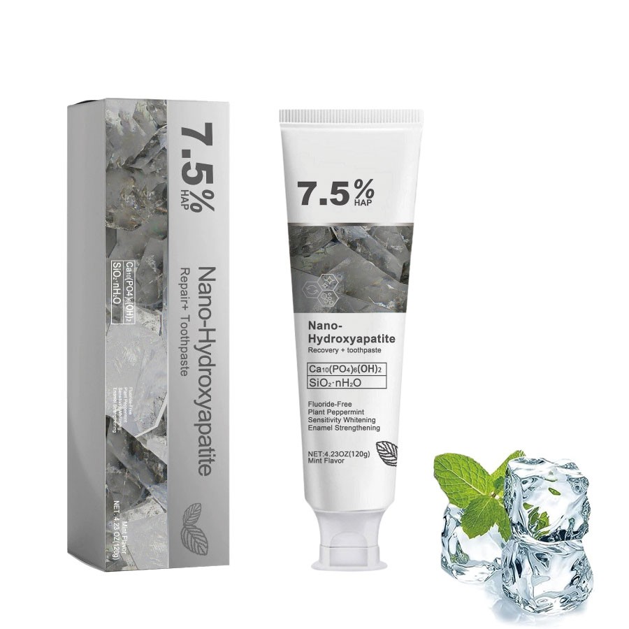 US 7.5% Hydroxyapatite Toothpaste Remove Yellow Tooth Stains For Sensitive Teeth