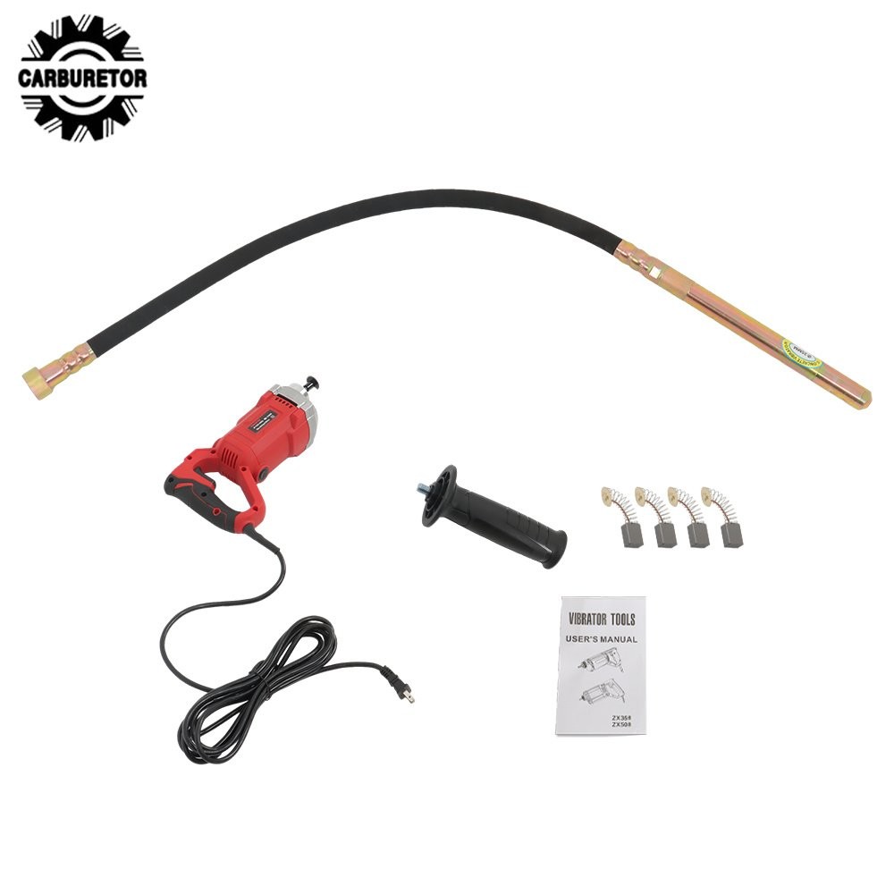 Handheld Concrete Vibrating Tool Concrete Vibrator 1500W With 5 FT Shaft Rod