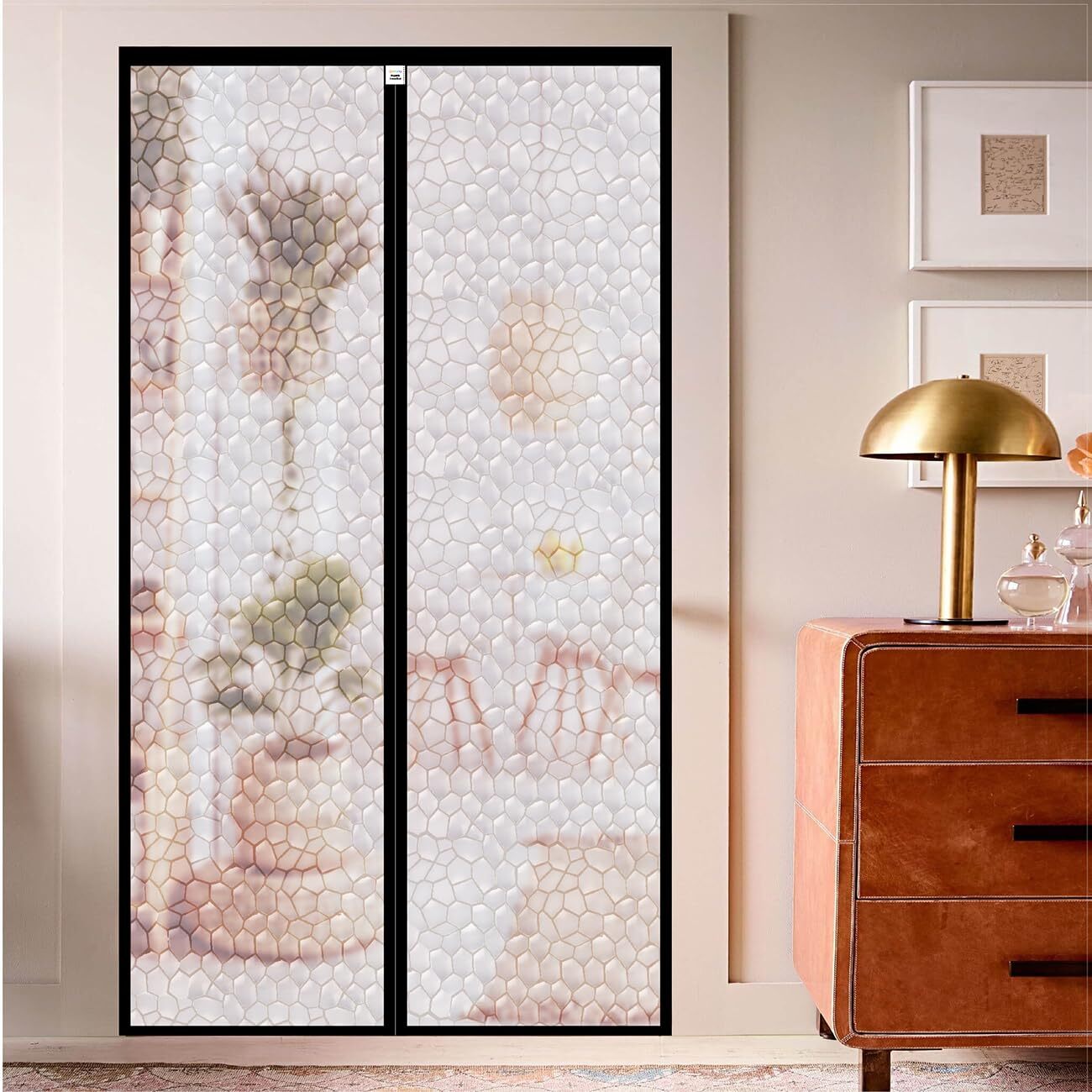 Magnetic Thermal Insulated Door Curtain 34 x 81.6 Inch, Screen Size 32 x 80 I...