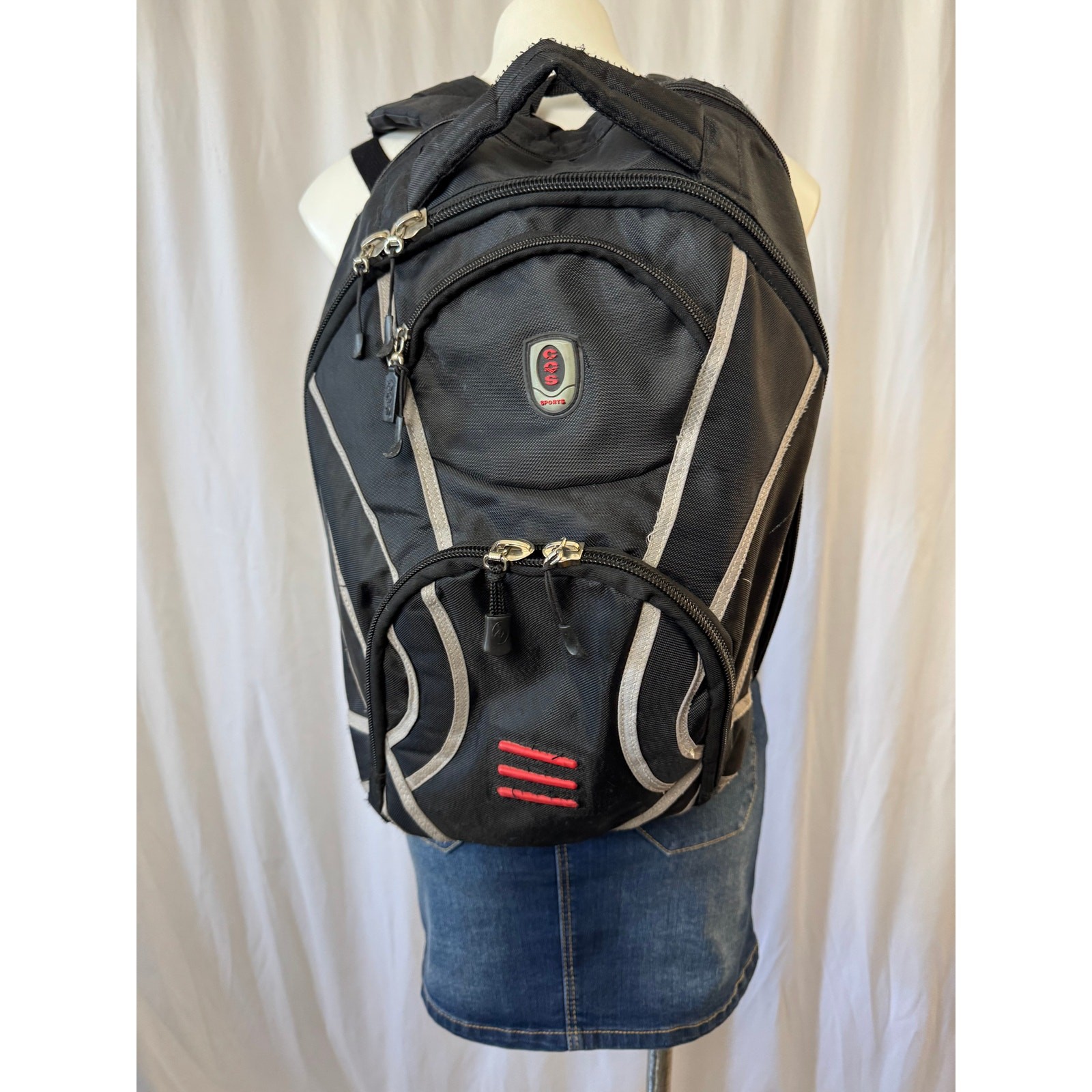 CCS Sports Black Backpack - Spacious and Durable