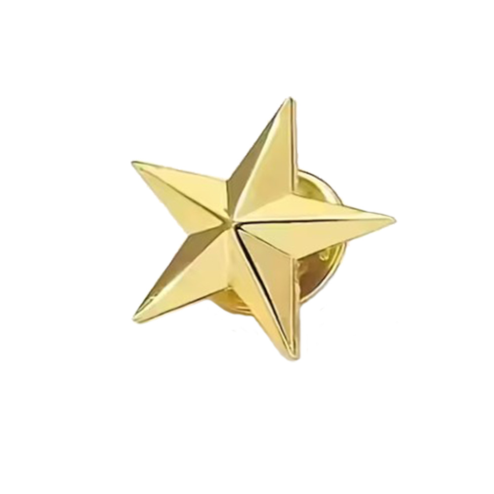 Star Pin Gold Pin Golden Star Badge Pin Button Emblem Lapel