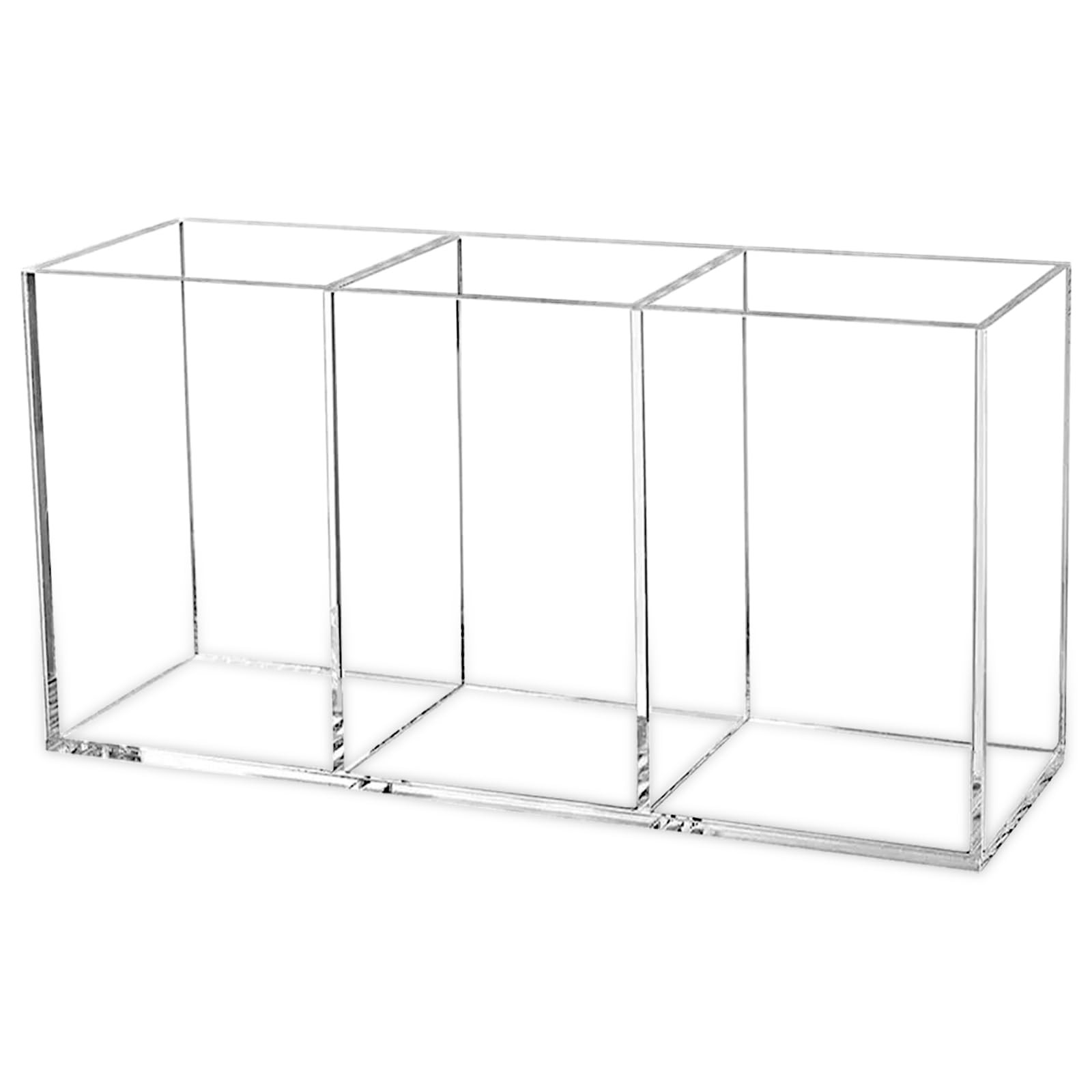 Cerpourt Clear Makeup Brush Organizer,Acrylic Cosmetic Brushes Storage