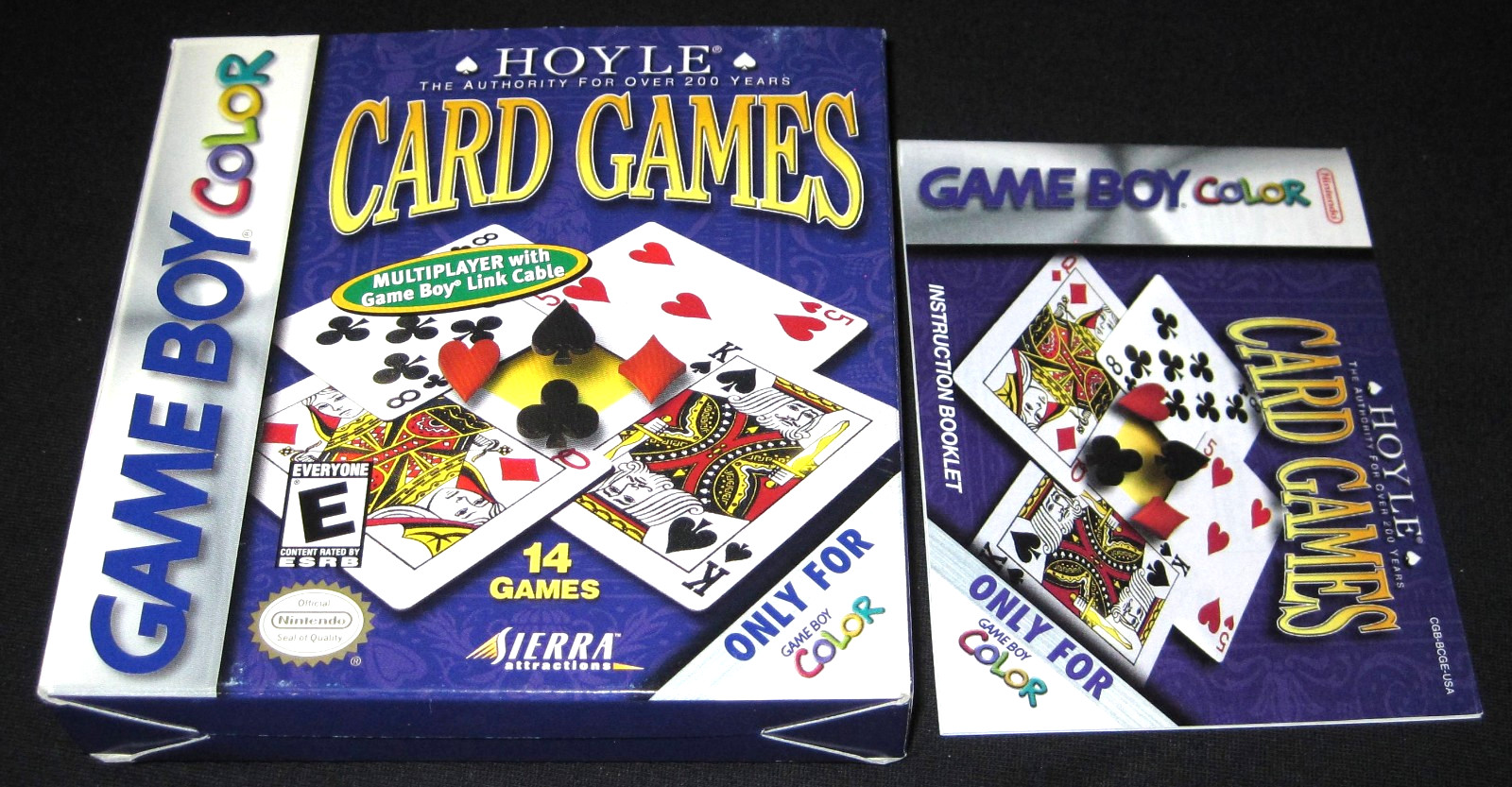 Hoyle Card Games - Box & Manual Only (Nintendo Game Boy Color)