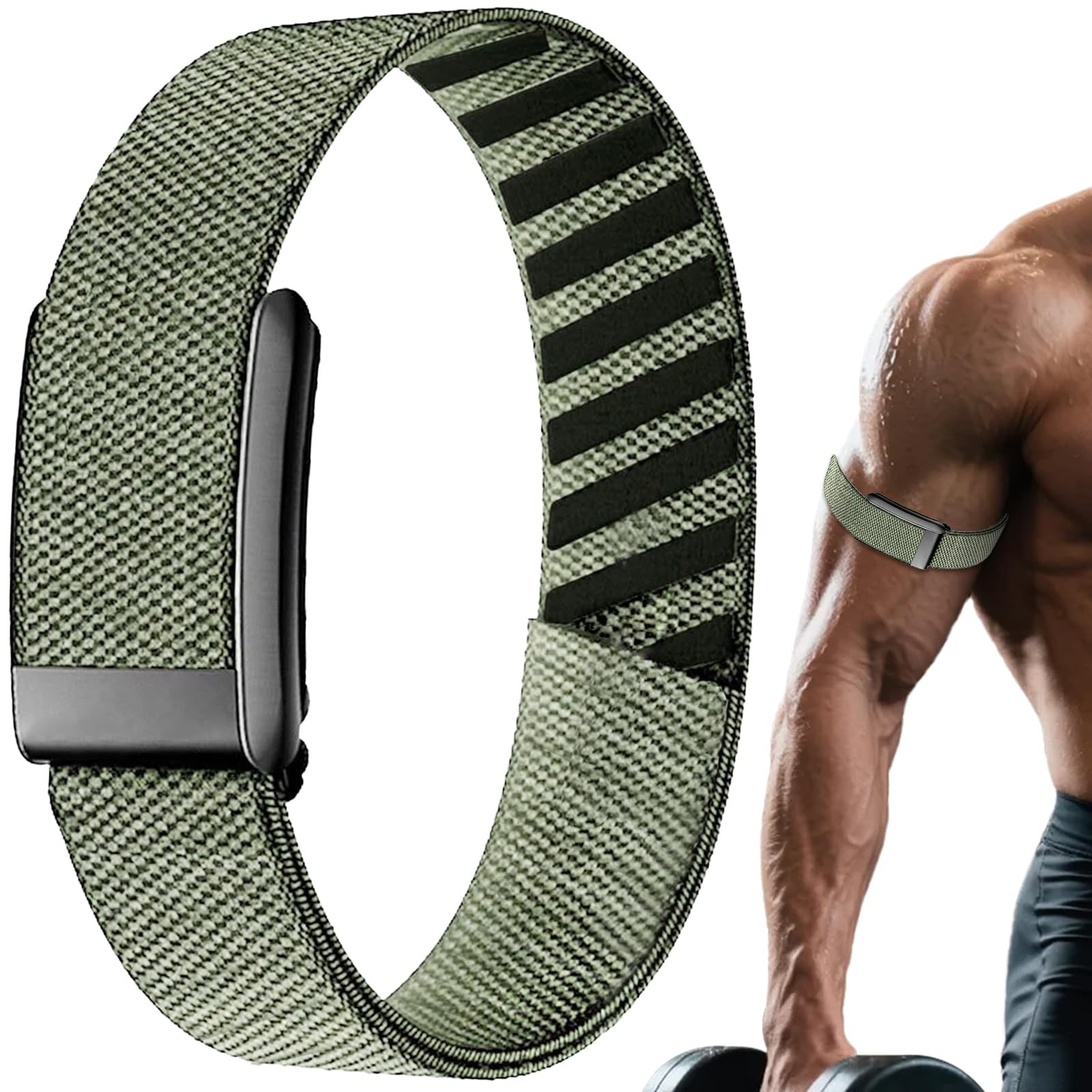 Nylon-Bicep-Bands for Whoop 4.0 Elastic Band - Adjustable Breathable for Whoo