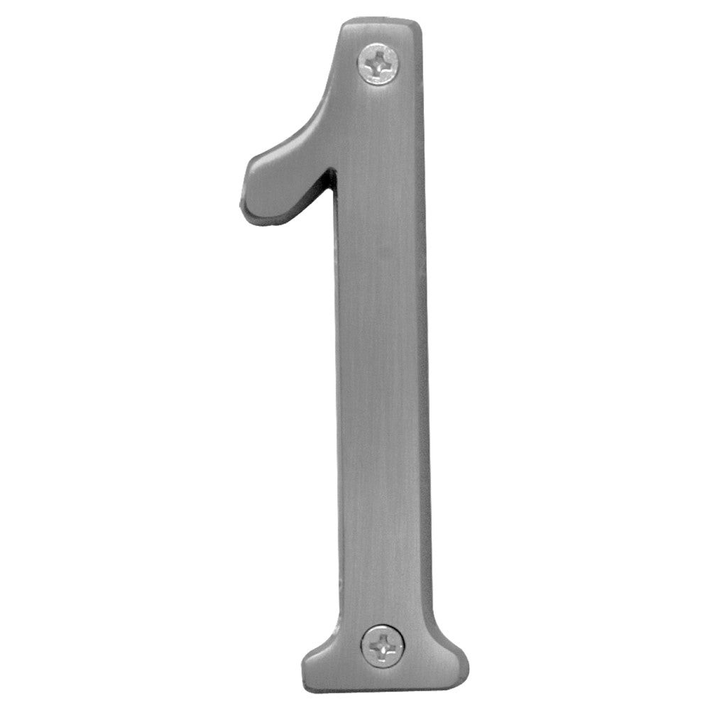 Hy-Ko™ 4" Satin Nickel Number 1 (3 pcs.)