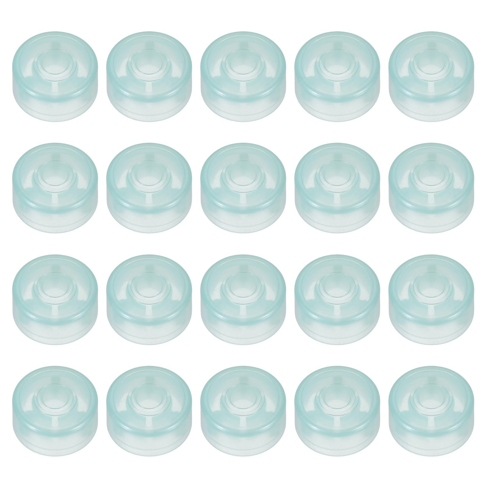 20 Pcs Footswitch Toppers Guitar Pedal Button Caps Plastic Footswitch Top Cov...