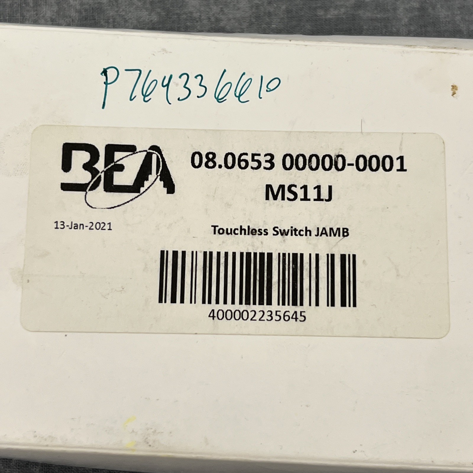 BEA MS11J TouchLess Flush Jamb Mount Automatic Door Opener