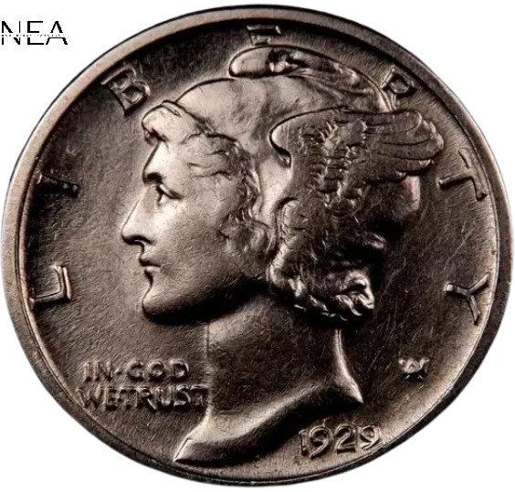 1929-D Mercury Dime ~ Borderline Uncirculated (AU++) ~ 90% Silver