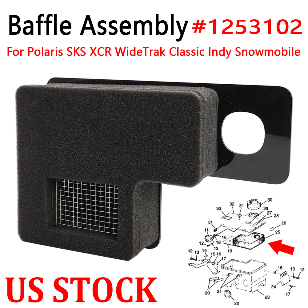 US For Polaris #1253102 Baffle Assembly 92-16 Sport Classic WideTrak Trail Indy