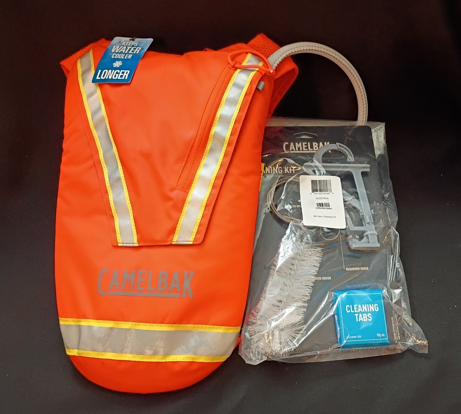 CamelBak Hi-Viz Mil Spec Crux Hydration Pack 85 oz *PLUS* Mil Spec Cleaning Kit