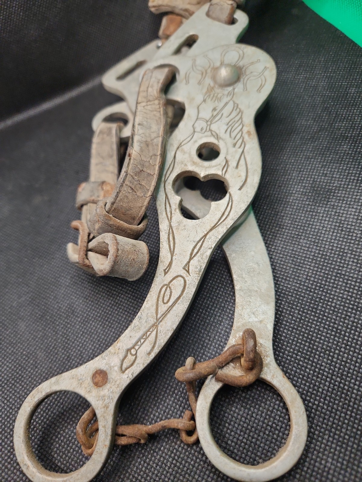 *Rare* Colo Bit & Spur- stamped & Engraved Aluminum Bit Colorado