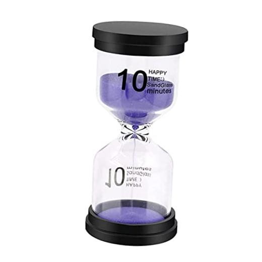 Sand Timer, Sand Timers Colorful 10 10 Mins Abs Cover+ Borosilicate Glass Body