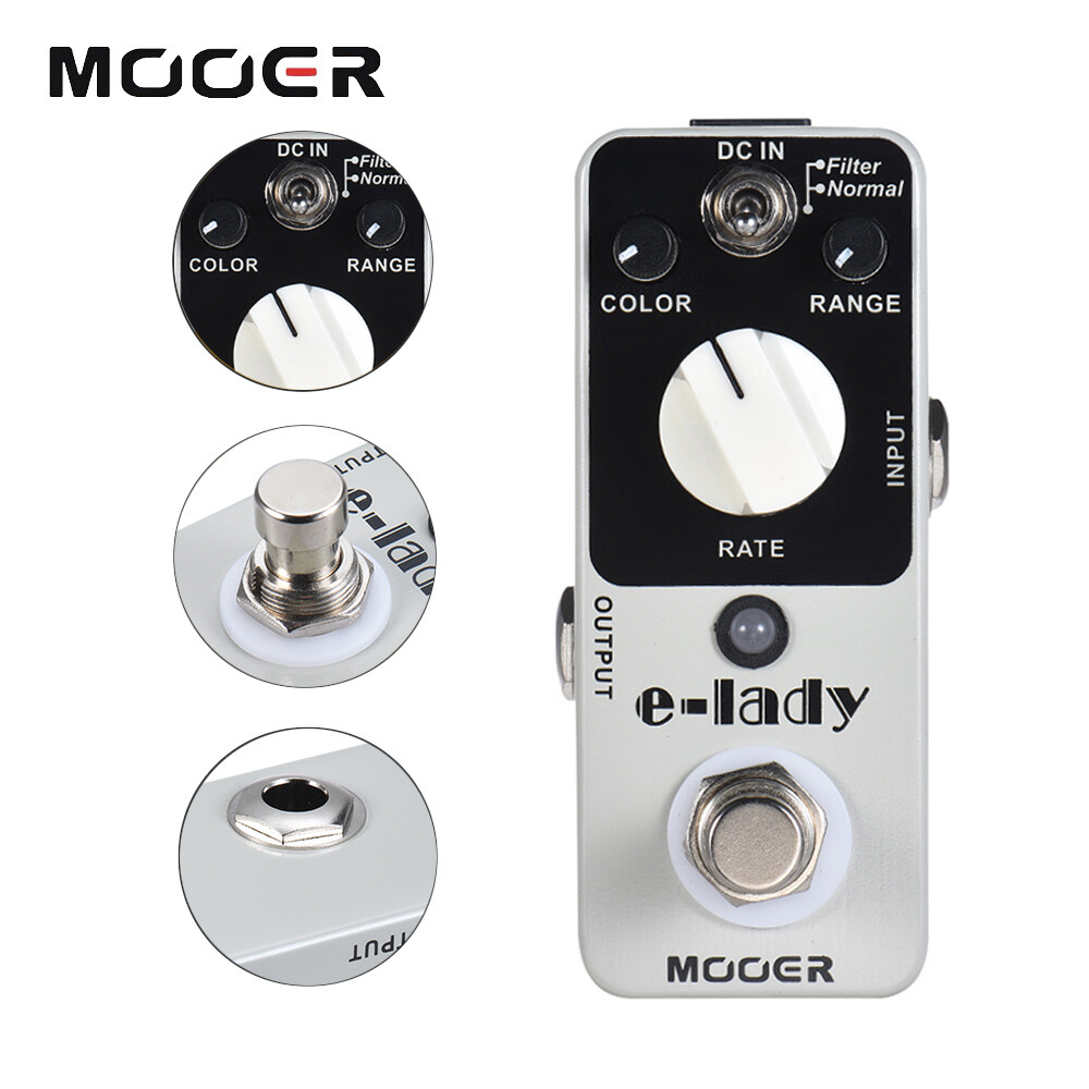 Micro Mooer E-Lady Flanger Effect Pedal True Bypass Classic Analog Flanger Sound