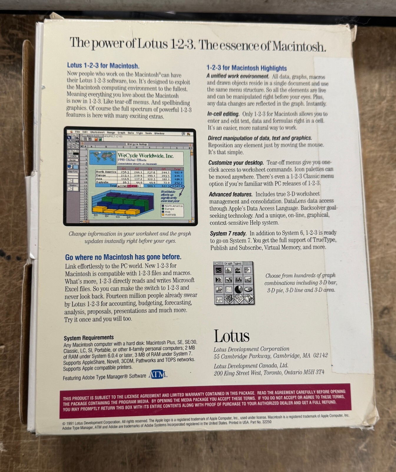 Lotus 1-2-3 Macintosh Upgrade Release 1.0