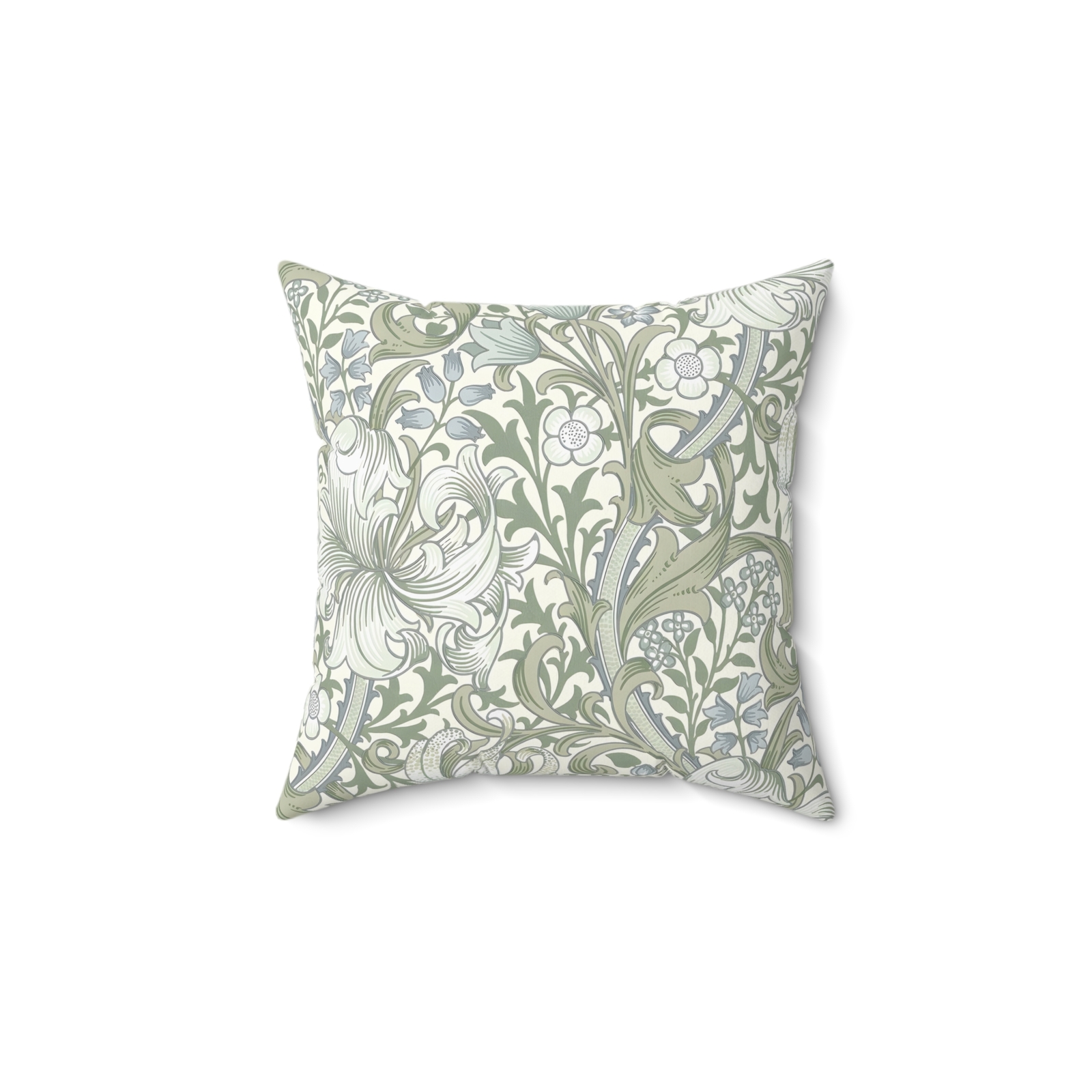 William Morris Golden Lily Thyme Design Art Nouveau Spun Polyester Square Pillow