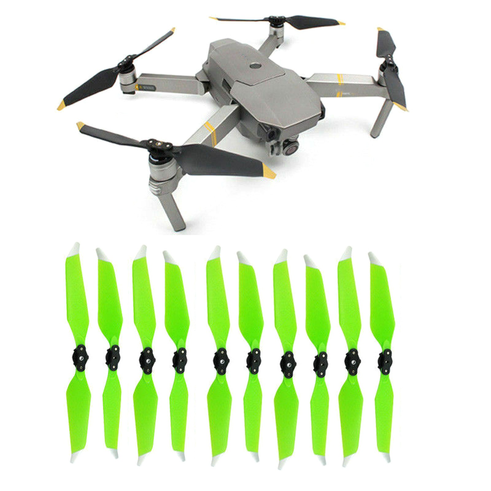 2Pair Green Quick-Release Green Propellers 8331F For DJI Mavic PRO Platinum D