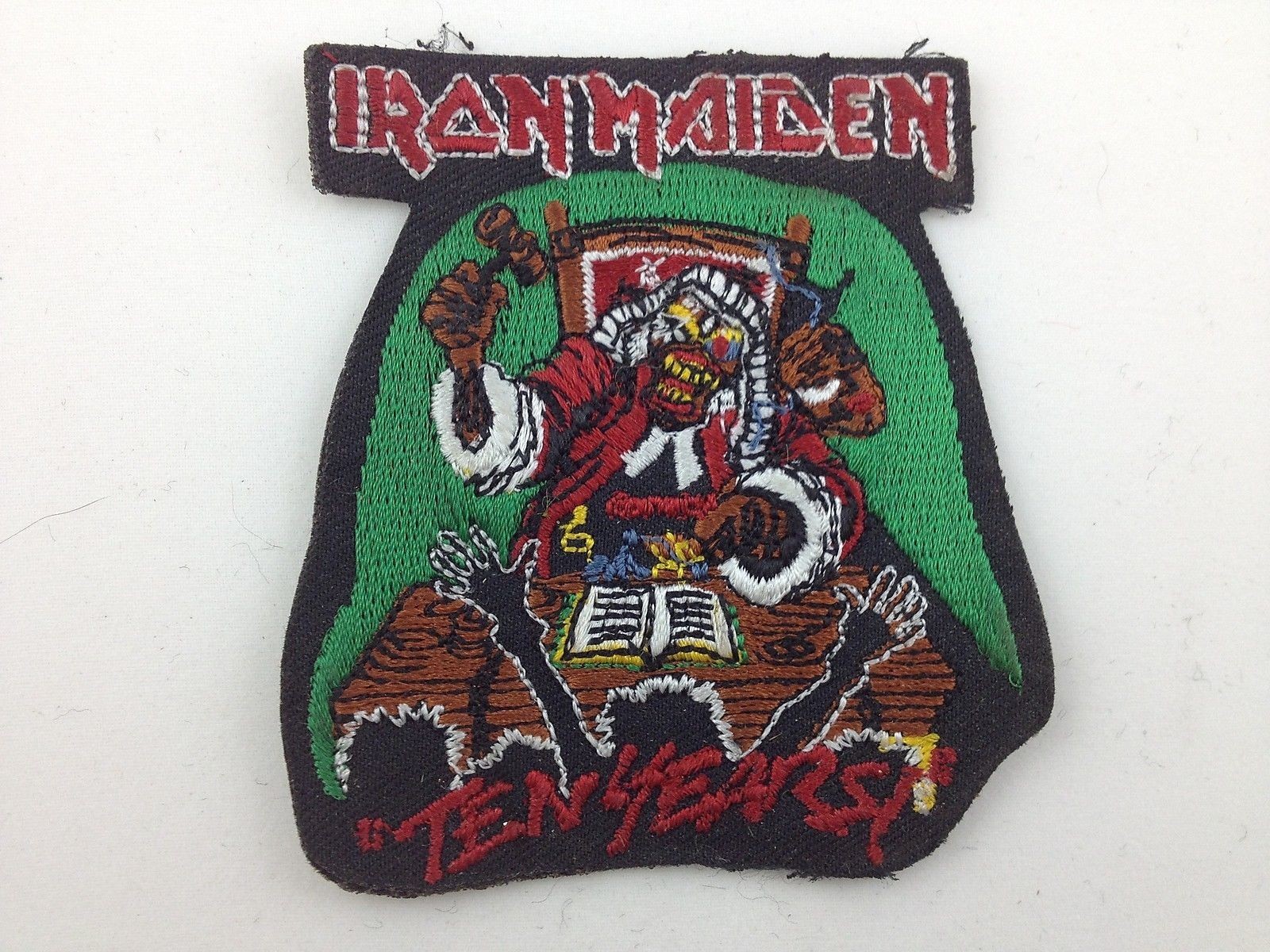Iron Maiden Embroidered Patch ~ Ten Years