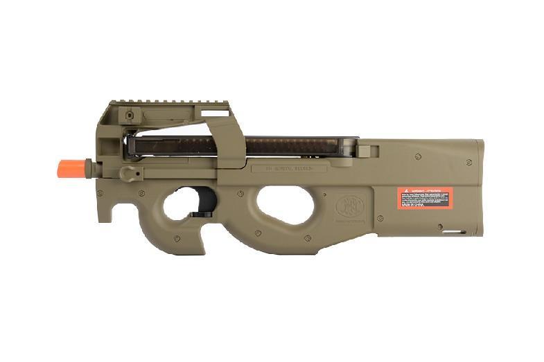 FN Herstal Full Size P90 AEG Electric Airsoft Gun Rifle by Cybergun Tan 200956
