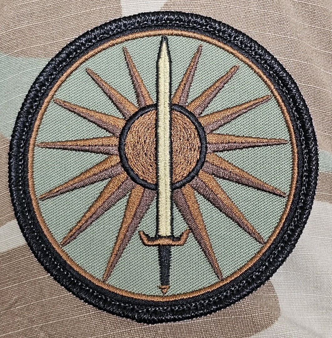 Federated Suns Subdued Woodland OCP Patch 3.5 Inch Davion Battletech Hook Backed