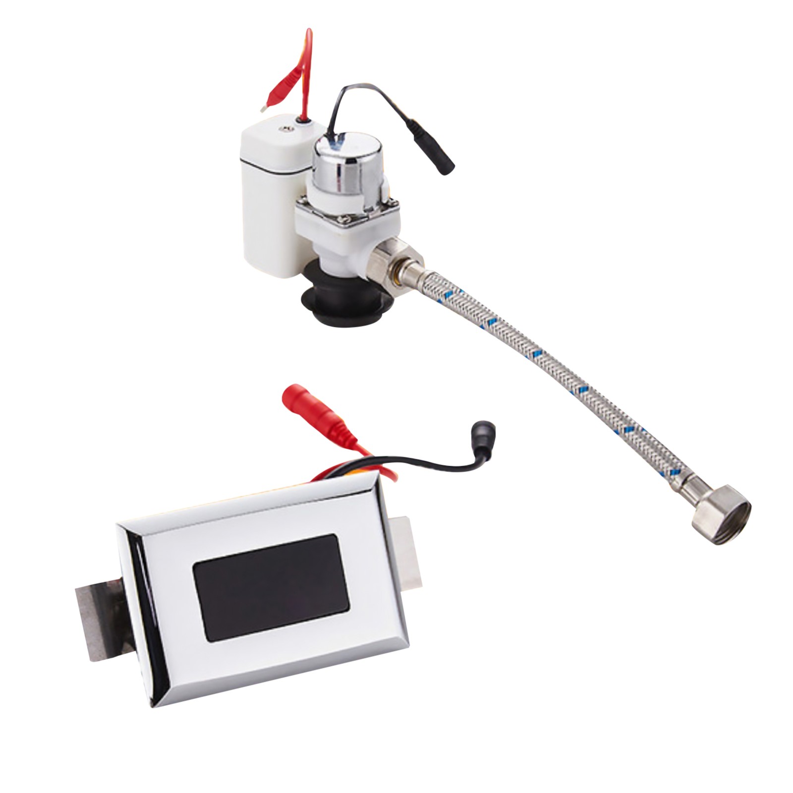 Automatic Ceramic Integrated Standing Urinals Sensor Flusher Flush Valve Kit h