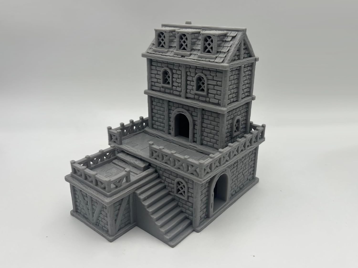 Middle Ages Medieval Architectural Terrain Set for 18-28mm Miniatures, 6"x4"x3"