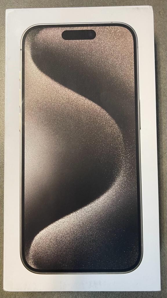 BOX ONLY Apple iPhone 15 Pro  Natural Titanium  Model 2848