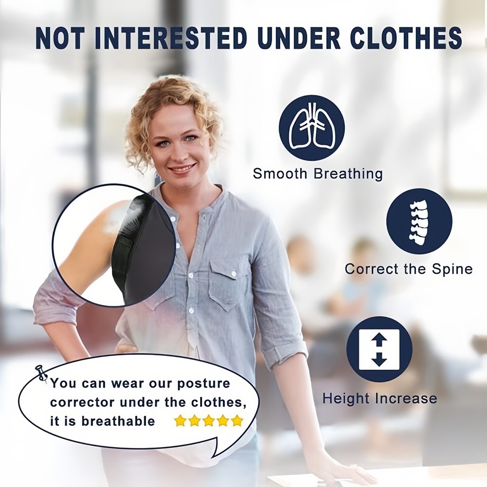 Back Brace Posture Corrector Women Men Shoulder Straightener Adjustable Support