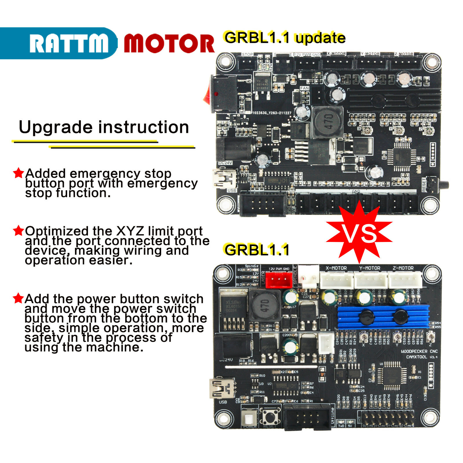 「USA」 CNC 3018 PRO GRBL Control Board CNC Machine Engraver/Laser Controller Card