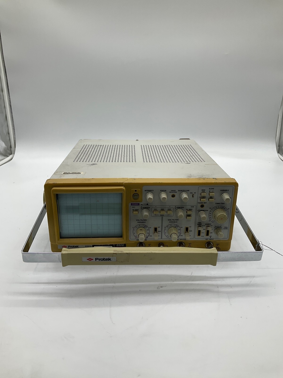 Protek 6506 60MHz Dual Trace Analog Oscilloscope USED