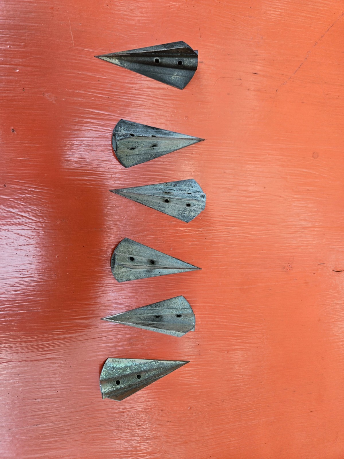 Vintage Bodkin Broadheads , 3 blade , 6 heads