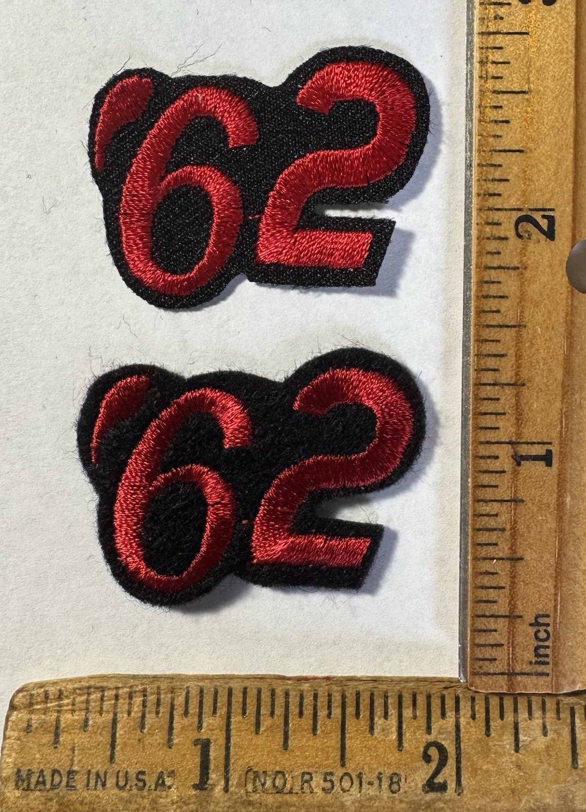 Vintage Lot Of 2 1962 ‘62 Logo Iron On Patch Mopar Muscle Car Dodge Plymouth
