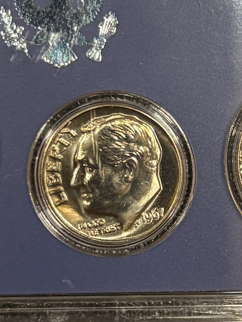 1967 U.S. Special Mint Set - SMS - 5-Coin Set - U.S. Mint Plastic Packaging
