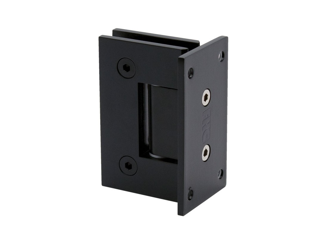 FHC GLENF1MB Glendale Series Wall Mount Hinge - Full Back Plate - Matte Black