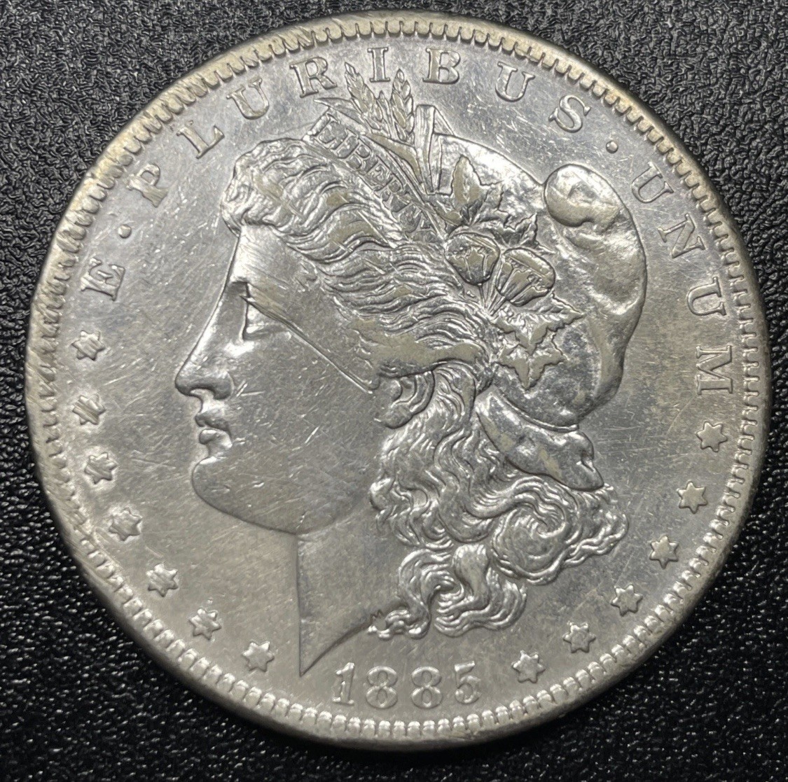 1885 S Morgan Silver Dollar $1 XF Details Extra Fine Cleaned