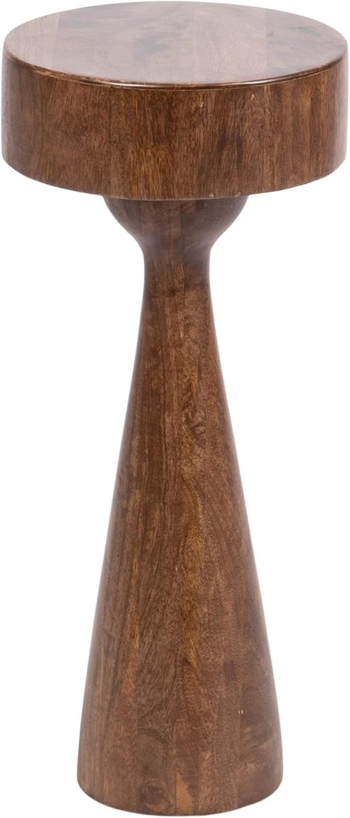 Solbrett Transitional Sophisticated Drink Table; 10 X 10 X 22; Walnut Brown; Mid